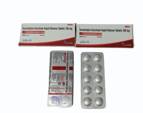 Leemigran Sumatriptan Succinate Rapid Release 100mg Tablets - Image 2