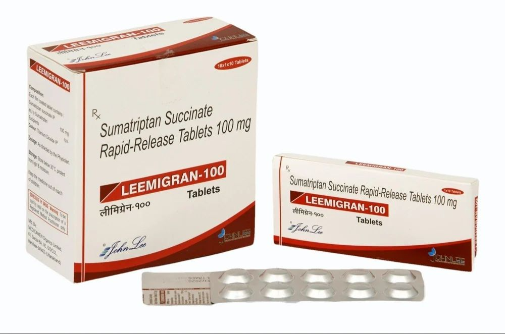 Leemigran Sumatriptan Succinate Rapid Release 100mg Tablets