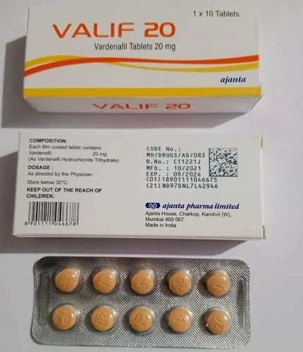 Valif Vardenafil 20mg Tablets - Image 2