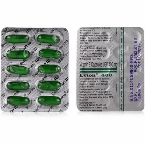 Evion Vitamin E Soft 400mg Capsule - Image 2