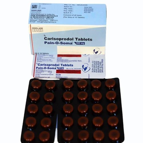 Pain O Soma Carisoprodol 500mg Tablets - Image 2