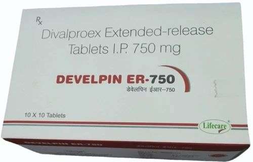 Develpin Er Divalproex Extended Release 750mg Tablets